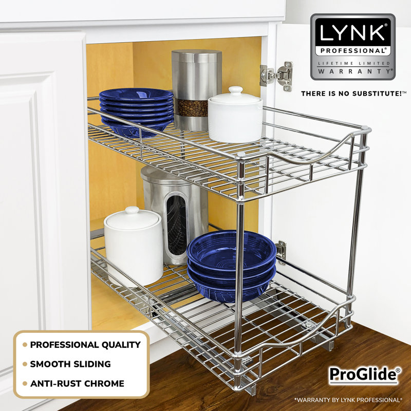 Pull Out Cabinet Organizer, 2-Tier Under Sink Slide Out Kitchen on sale Cabinet